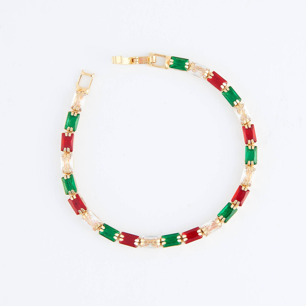 Howard's - Stella Holiday Baguette Gemstone Tennis Bracelet