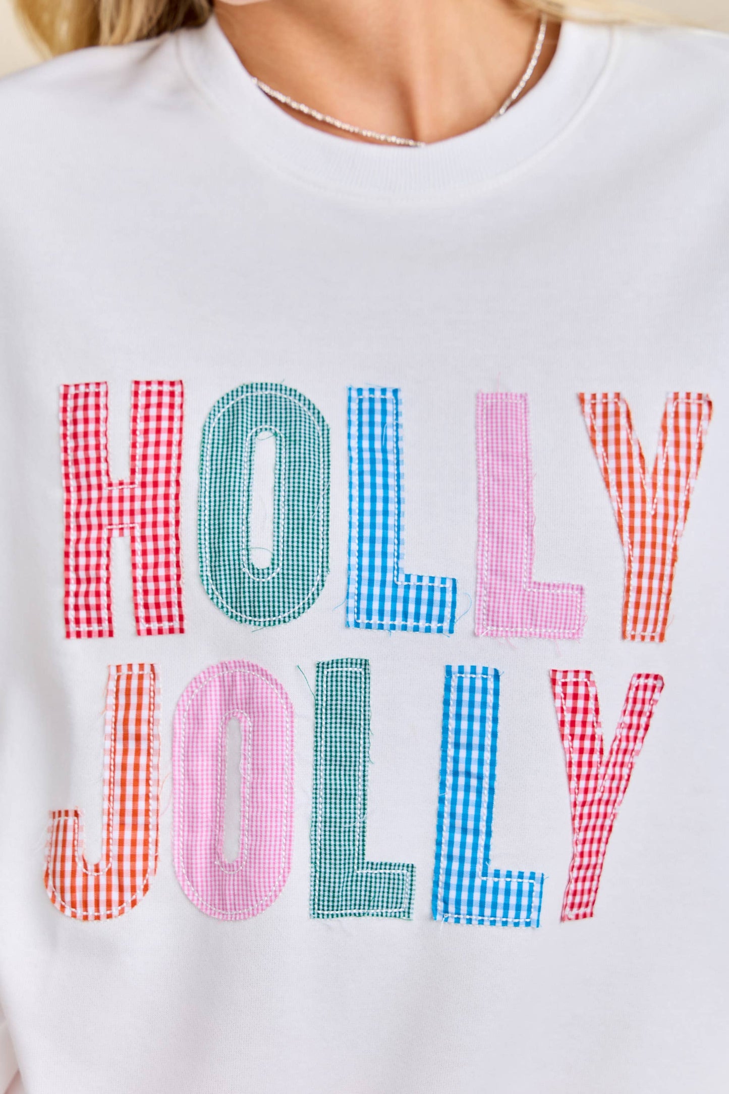 Main Strip - Holly Jolly Multicolor Gingham Pullover – Ready to Ship🎄
