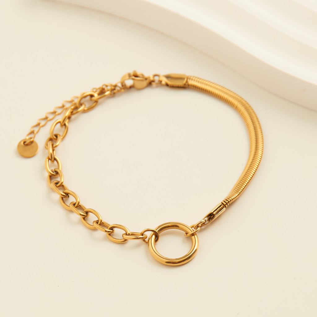 Howard's - Narelle Waterproof Cable & Snake Chain Bracelet