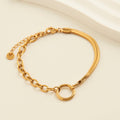 Howard's - Narelle Waterproof Cable & Snake Chain Bracelet