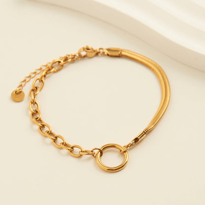 Howard's - Narelle Waterproof Cable & Snake Chain Bracelet