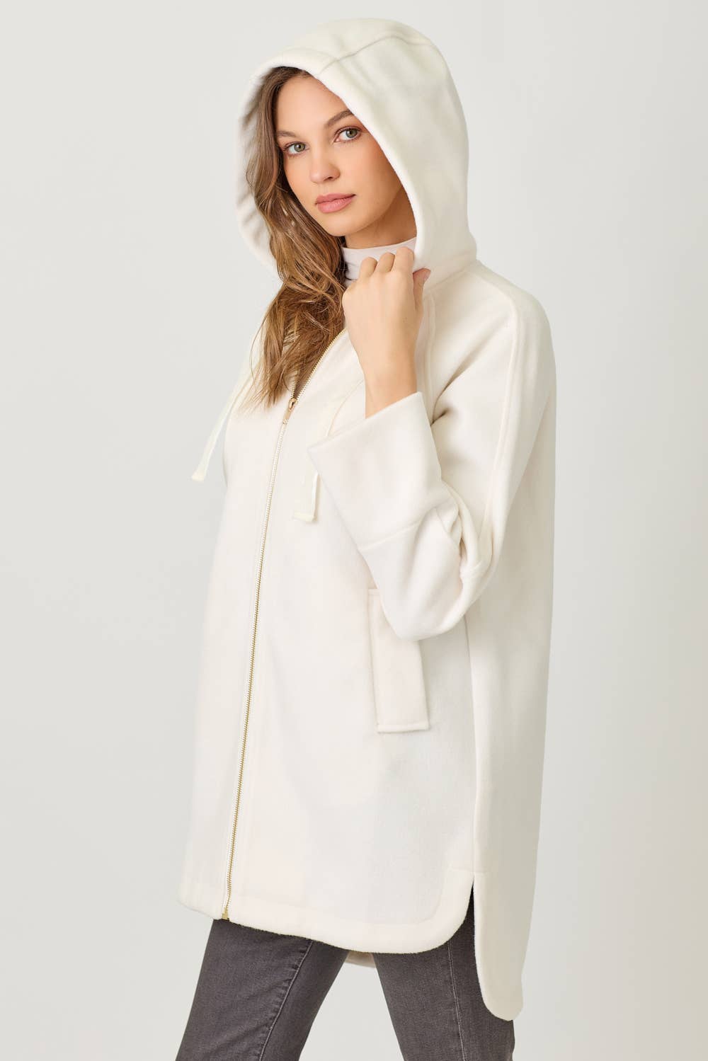 Helen Hoodie Zip-Up Coat