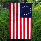 Betsy Ross Embroidered Nylon Garden Flag