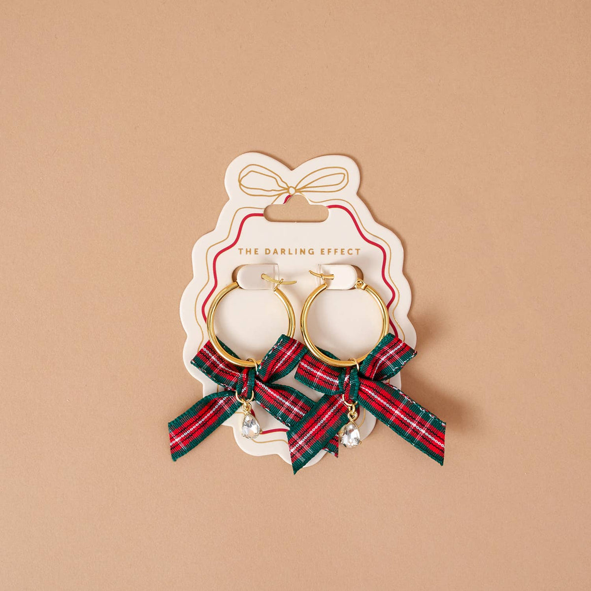 The Darling Effect - Signature Hoop Earrings-Dressed in Plaid