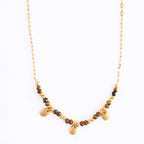 Howard's - Tiger Eye Necklace 15" Beaded Waterproof Jewelry Narelle