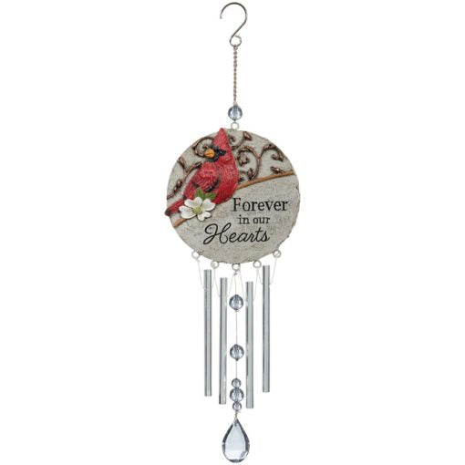 "In Our Hearts" Cardinal Comfort Chimes