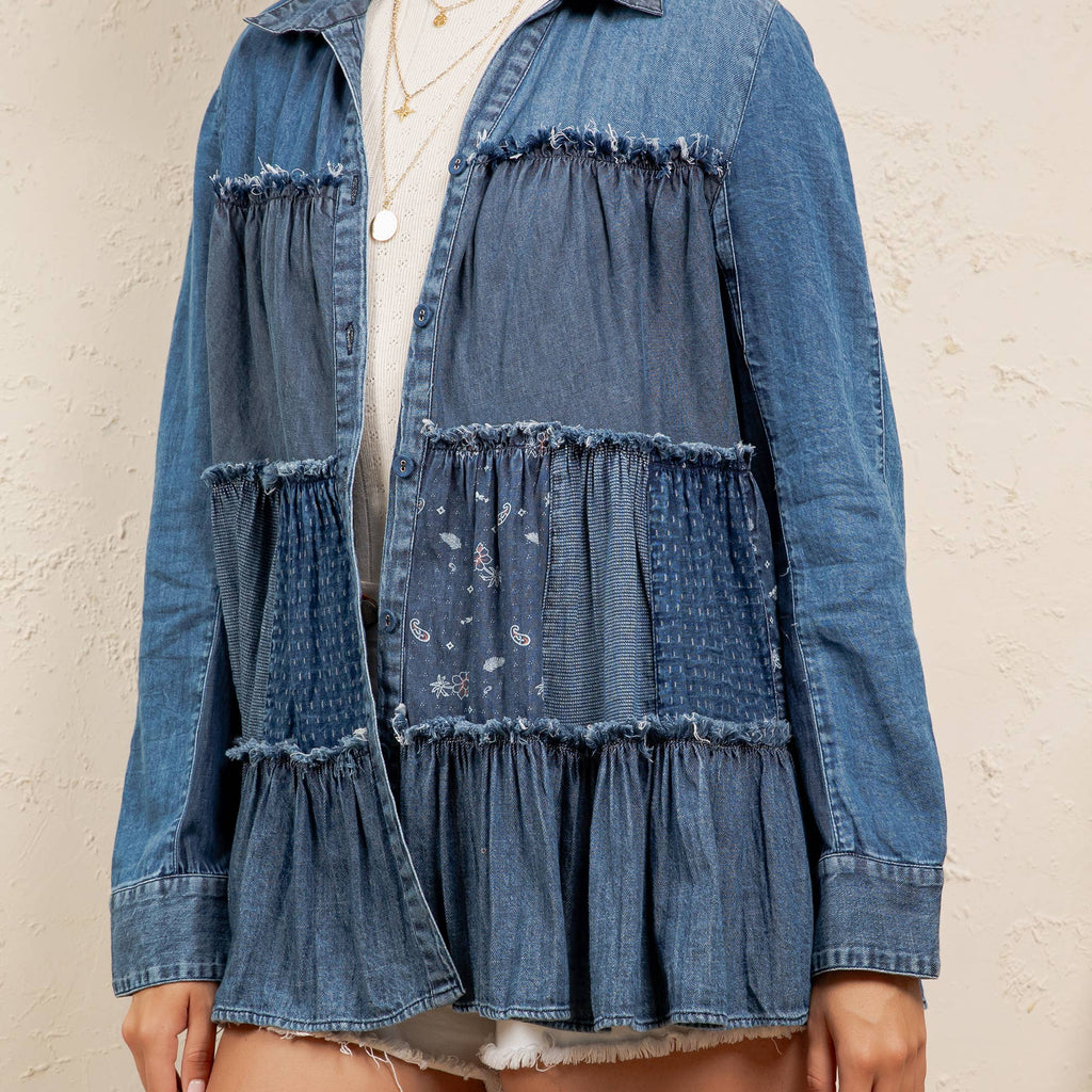 Young Threads - Limited Edition Sweater Knit Jhabla Top with Graceful Tiers