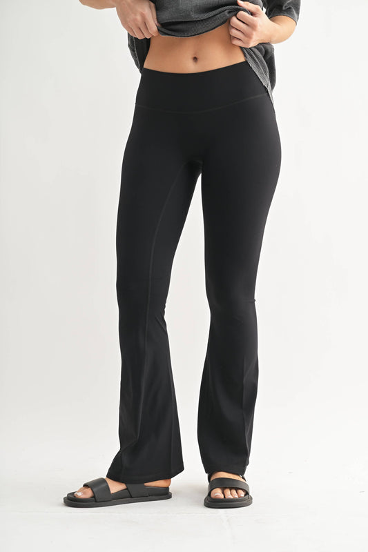 Mono B - BRONZE - Flared Fleece Leggings