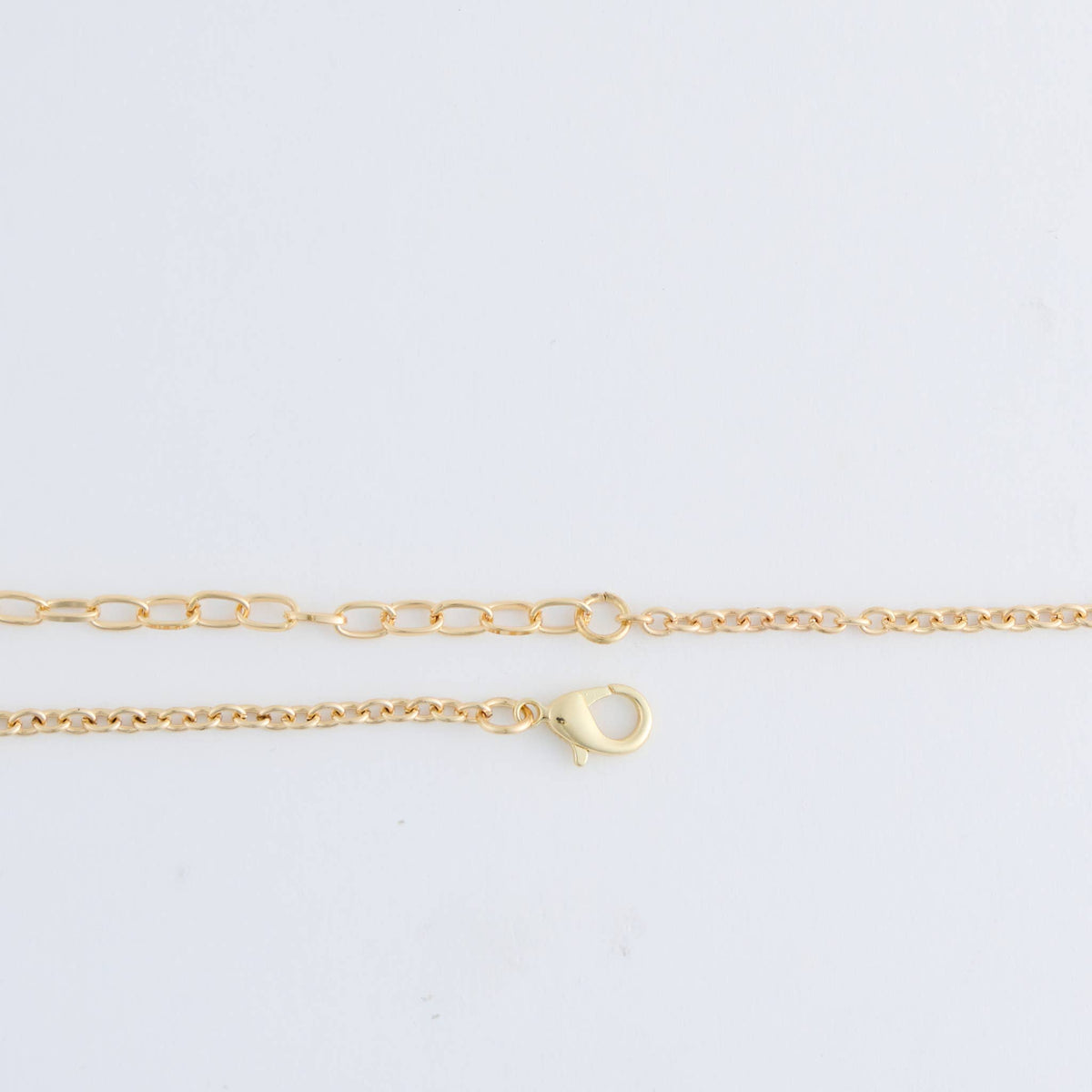 Beaded Long Necklace 38" Lucie Neutral Stone Chain