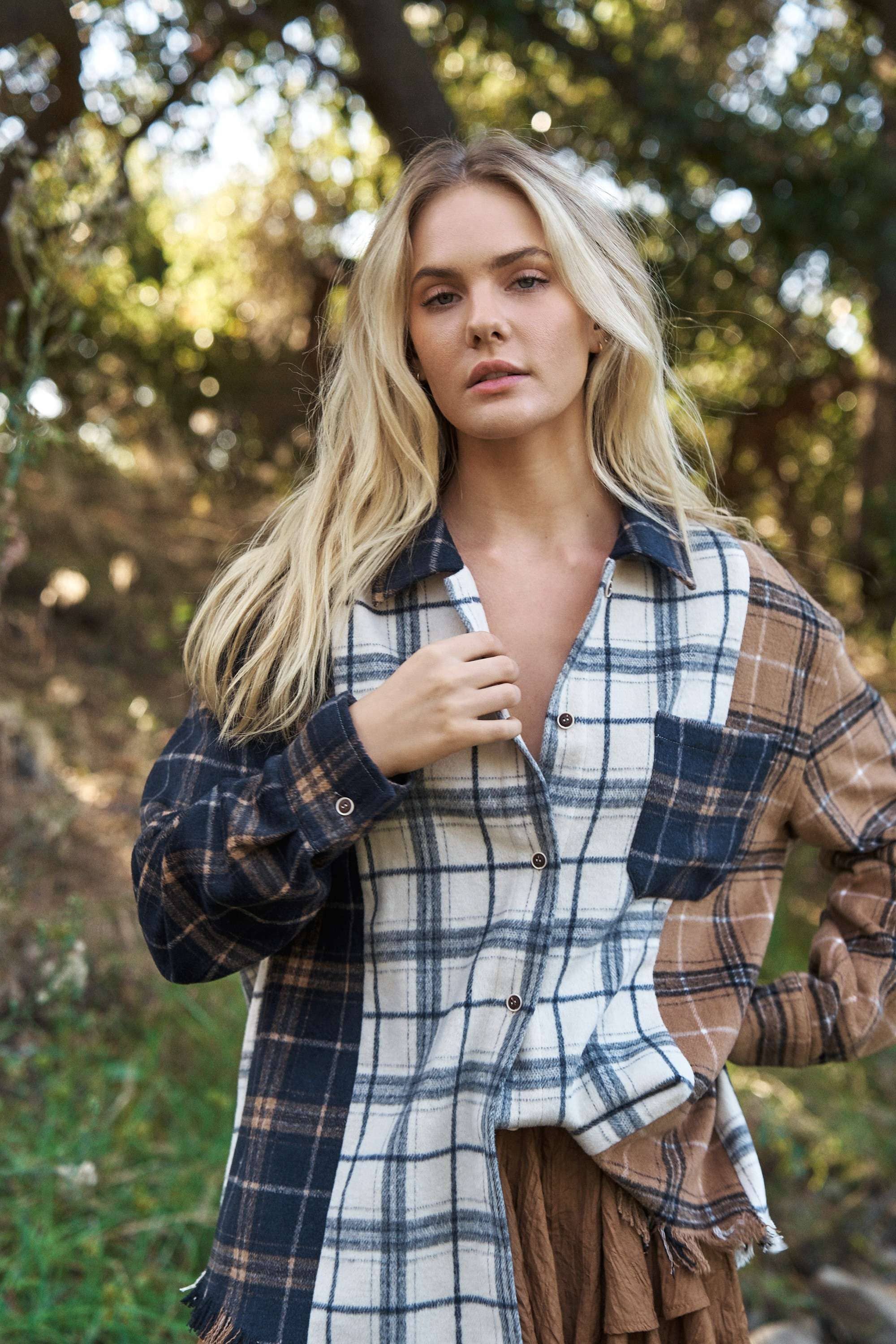 Ashley Plaid Oversize Shacket