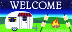 Magnolia - Doormat Insert Camper Relax And Unwind