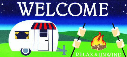 Magnolia - Doormat Insert Camper Relax And Unwind