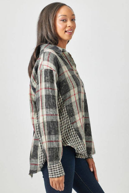 Merry Plaid Oversized Shacket