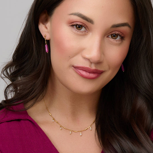 Howard's - Waterproof Necklace 15" Station Moonstone Jewelry Narelle