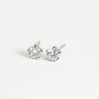 Howard's - Waterproof Earrings 4mm Round Cubic Zirconia Stud Narelle