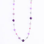 Howard's - Waterproof Necklace 15" Amethyst Bead Jewelry Narelle Dainty