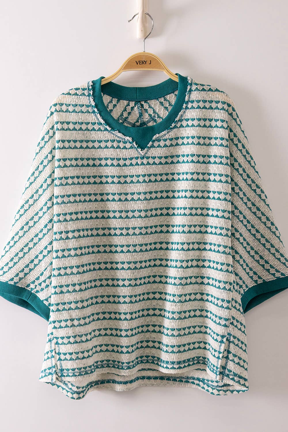 Emmie Textured Stripe Knit Top