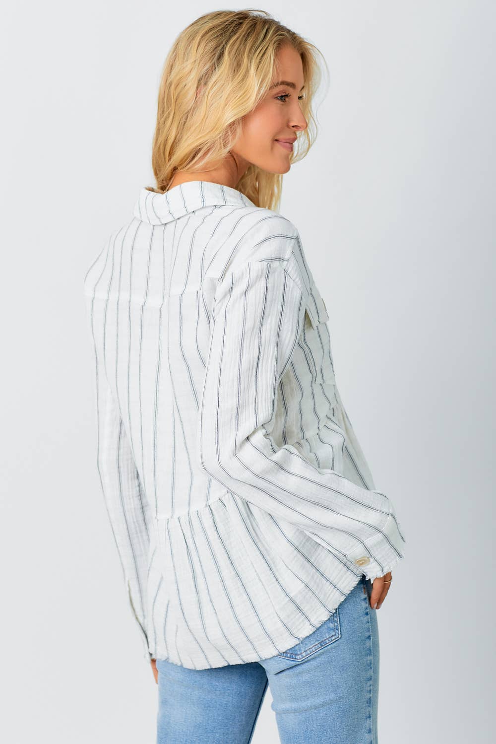 April Washed Peplum Jacket