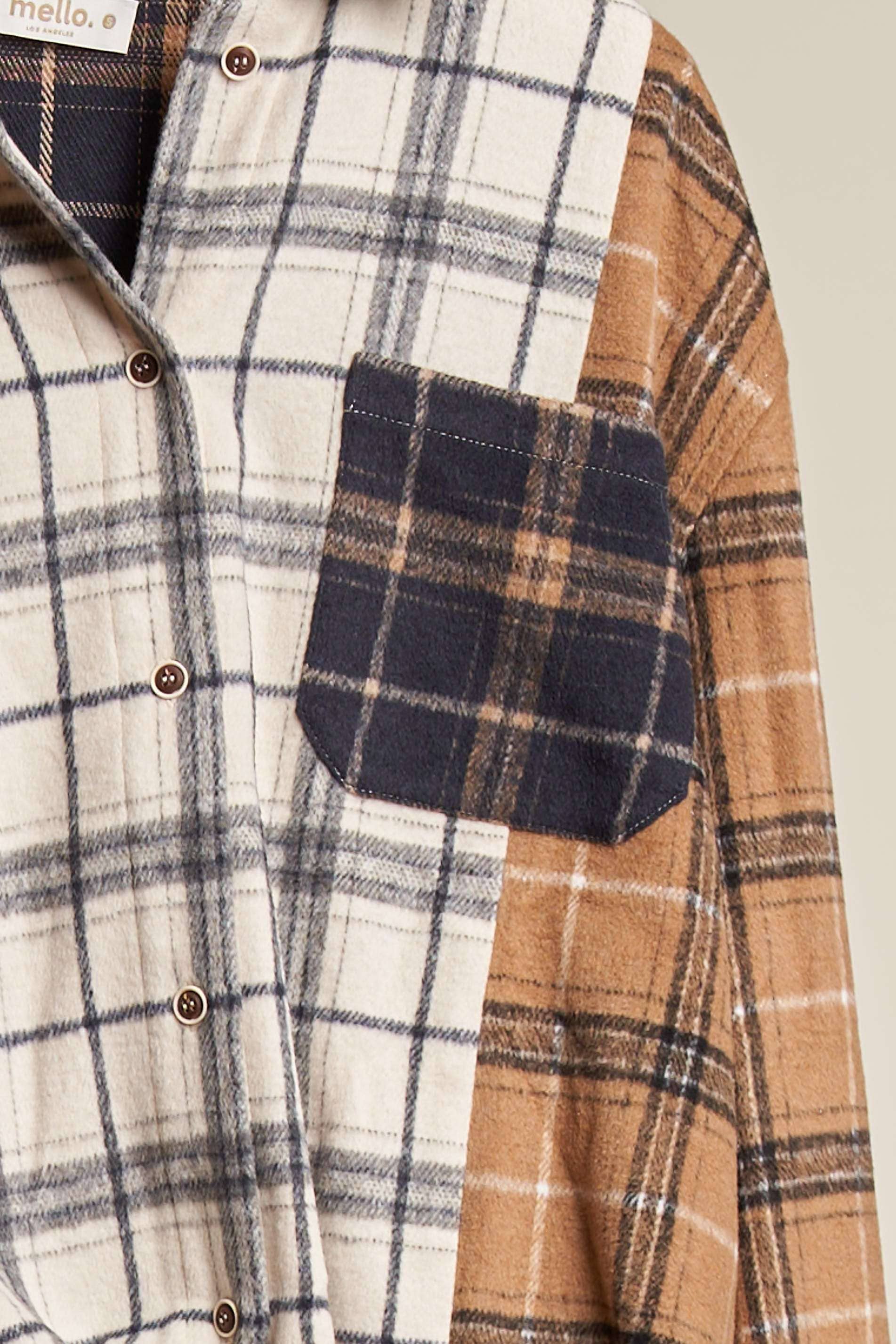 Ashley Plaid Oversize Shacket