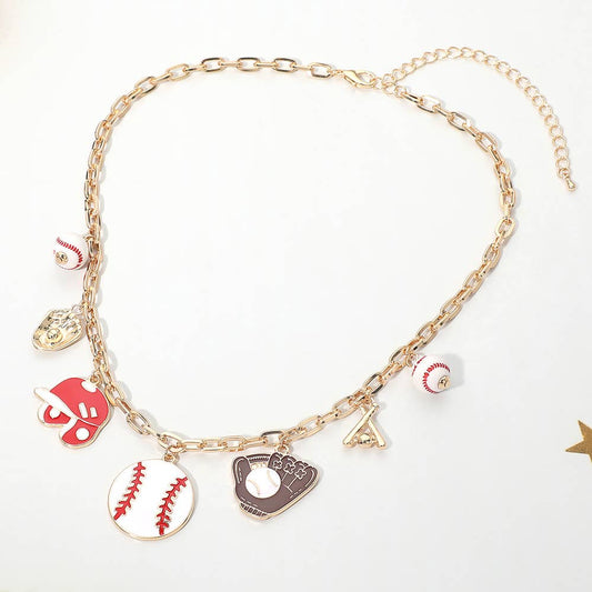 Sensibling Corp. - Baseball Charm Station Necklace