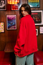 BUCKETLIST INC - IT2594-NICELIST | Reversible 'LIST' Slogan Mockneck Pullover