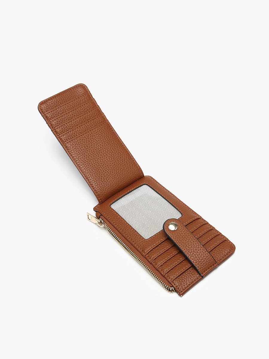 Jen & Co. - WL2541 Mae Multi-Card Wallet w/ Strap Snap Closure