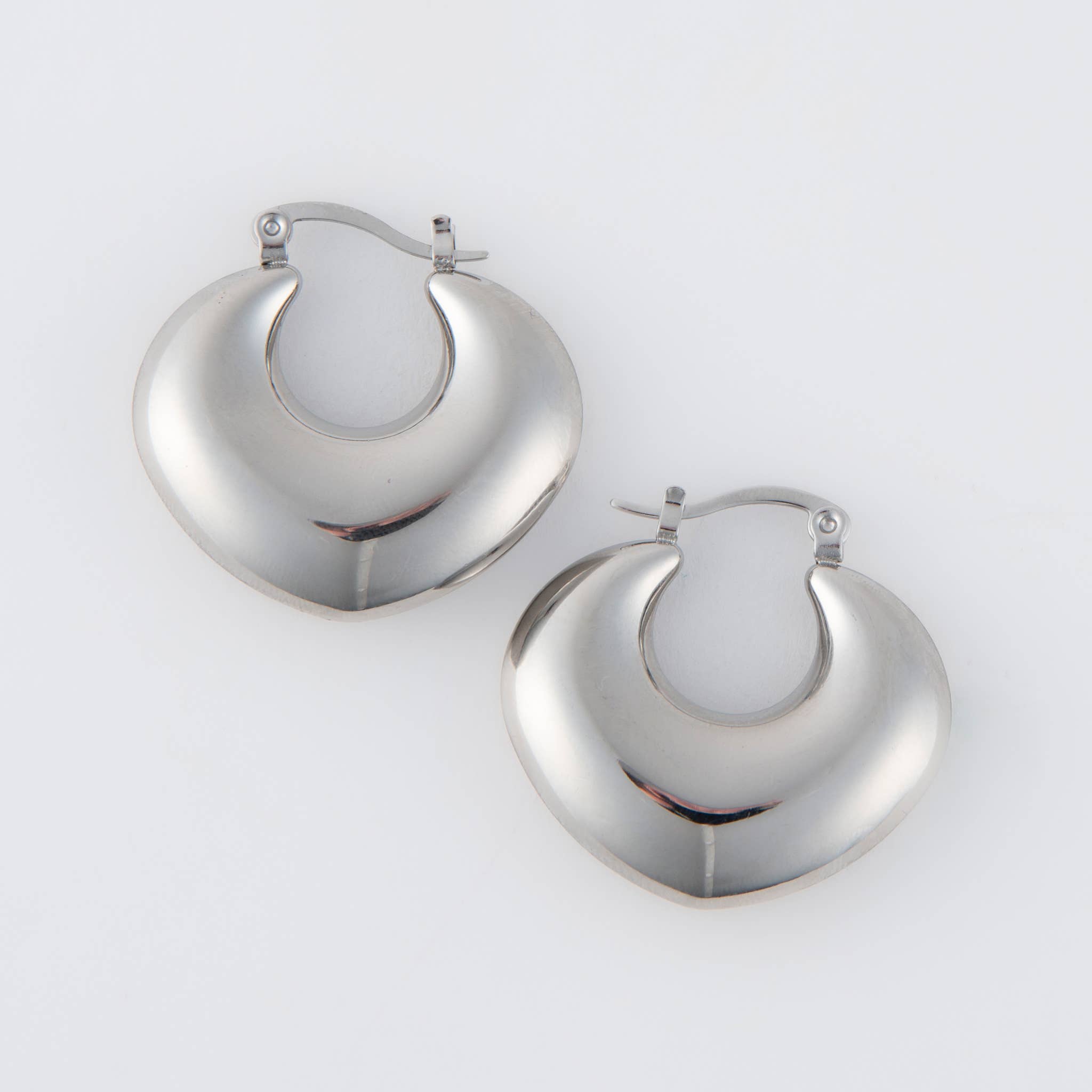 Howard's - Narelle Waterproof Round Geo Hoop Earrings