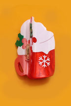 JOSSLYN by wall to wall - CHRISTMAS TREE SANTA SNOWMAN HAIR CLAW CLIPS |