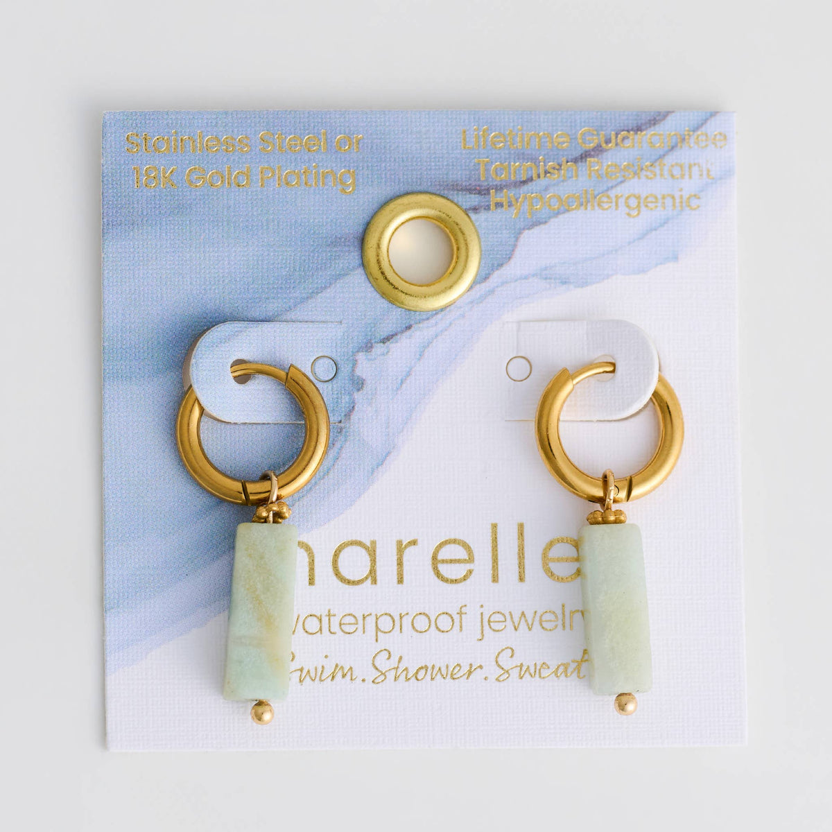 Howard's - Hoop Earrings Gemstone Bar Waterproof Jewelry Narelle