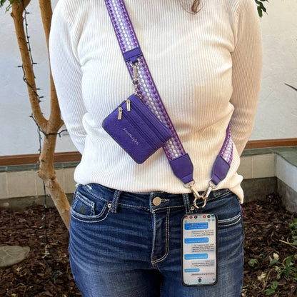 Save The Girls - Clip & Go Strap w/Zippered Pouch Fun Dots