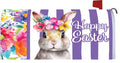 Large Mailbox Makeover-Floral Bunny