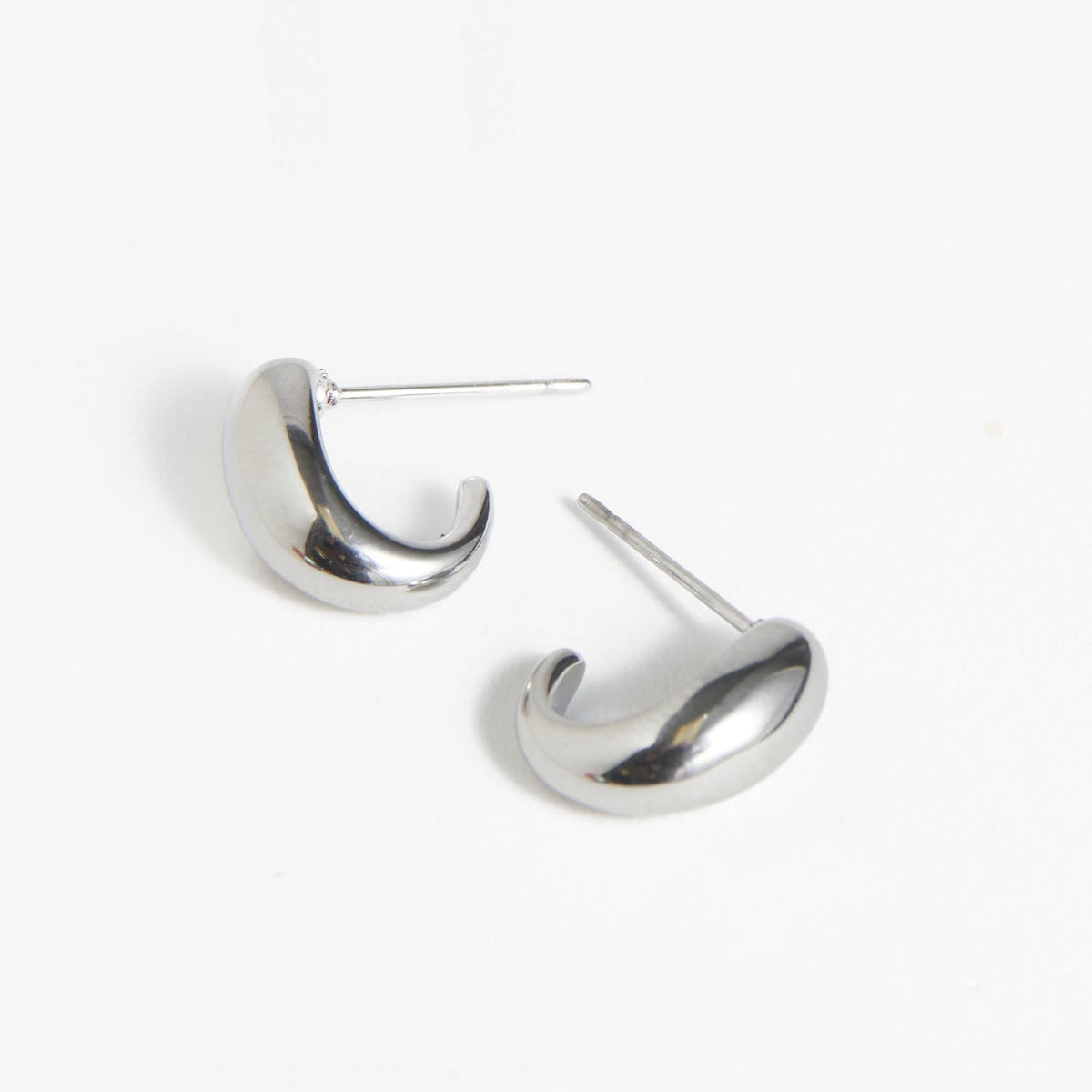 Howard's - Waterproof Earrings Half Loop Hoop in Gold & Stainless Steel
