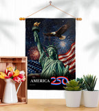 America 250 Flag Statue of Liberty USA 250th Home Decor