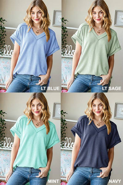 HEIMISH - ET7484-10 SOLID URBAN RIBBED TOP