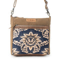 Myra Bag - Crestbloom Vintage Crossbody Bag for Women in navy with print detail