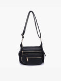 Nicole Multi-Zip Crossbody w/ Side Pockets