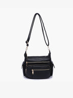 Nicole Multi-Zip Crossbody w/ Side Pockets