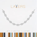 Center Court - Layers: Silver Mariner Link Chain Necklace