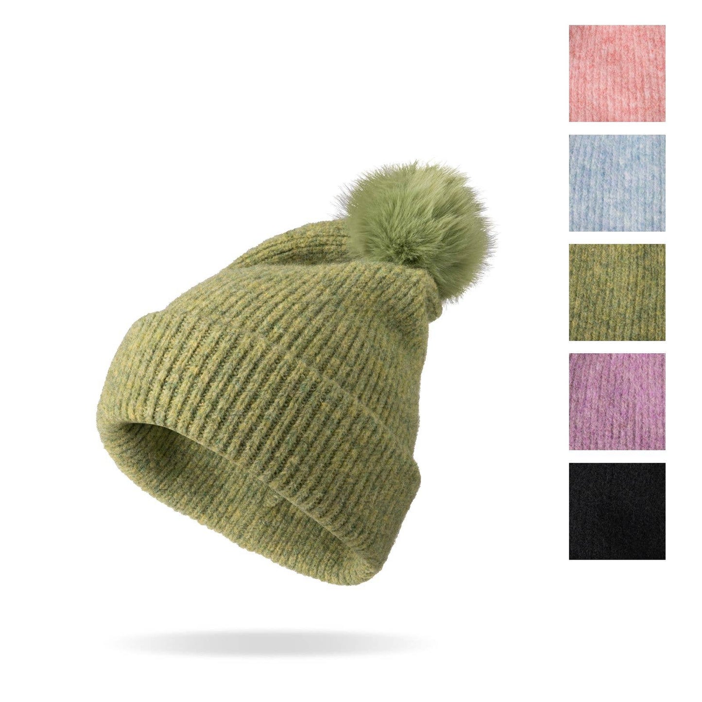 DM Merchandising - Britt's Knits Powder Knit Ultra Soft Pom Hat Assortment