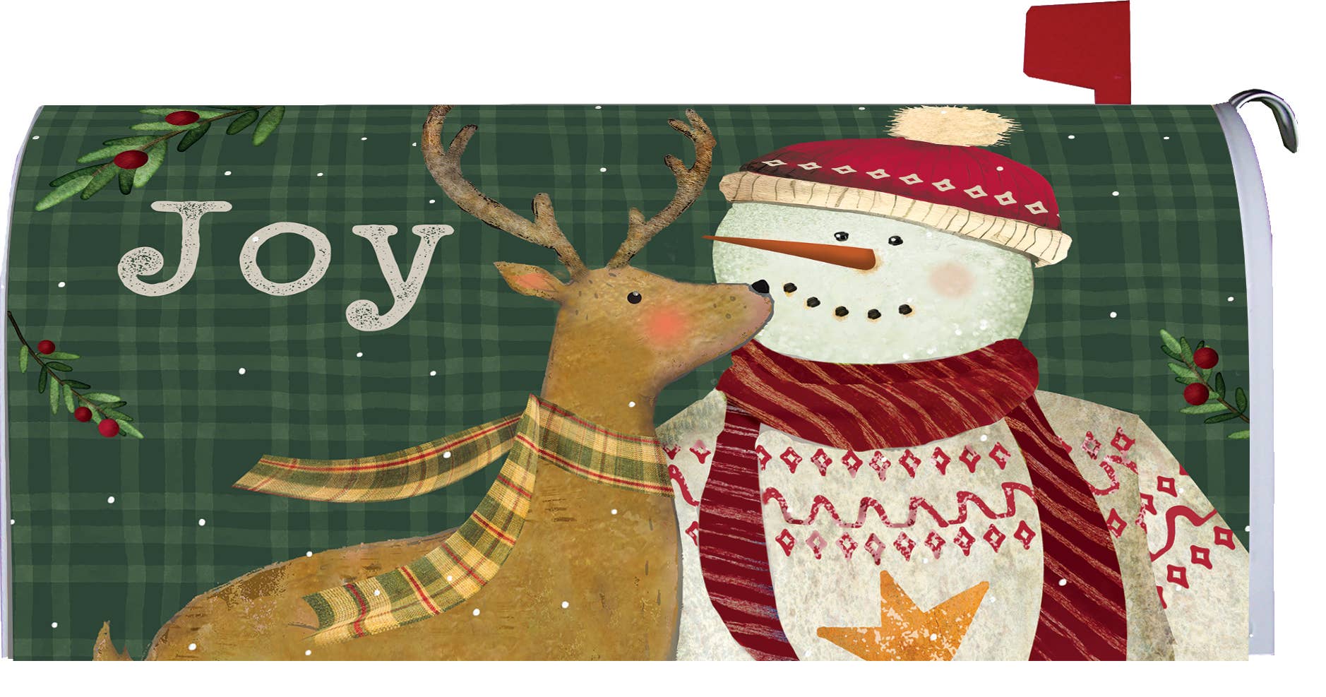 Custom Decor - Mailbox Makeover-Snowman Deer