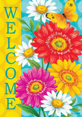 Custom Decor - Happy Gerberas-Flag by Tina Wenke