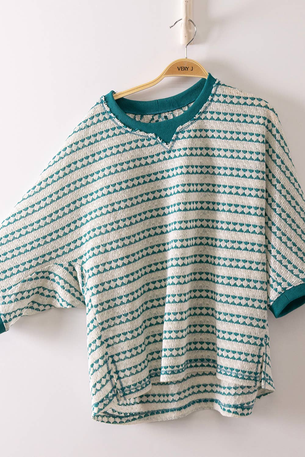 Emmie Textured Stripe Knit Top
