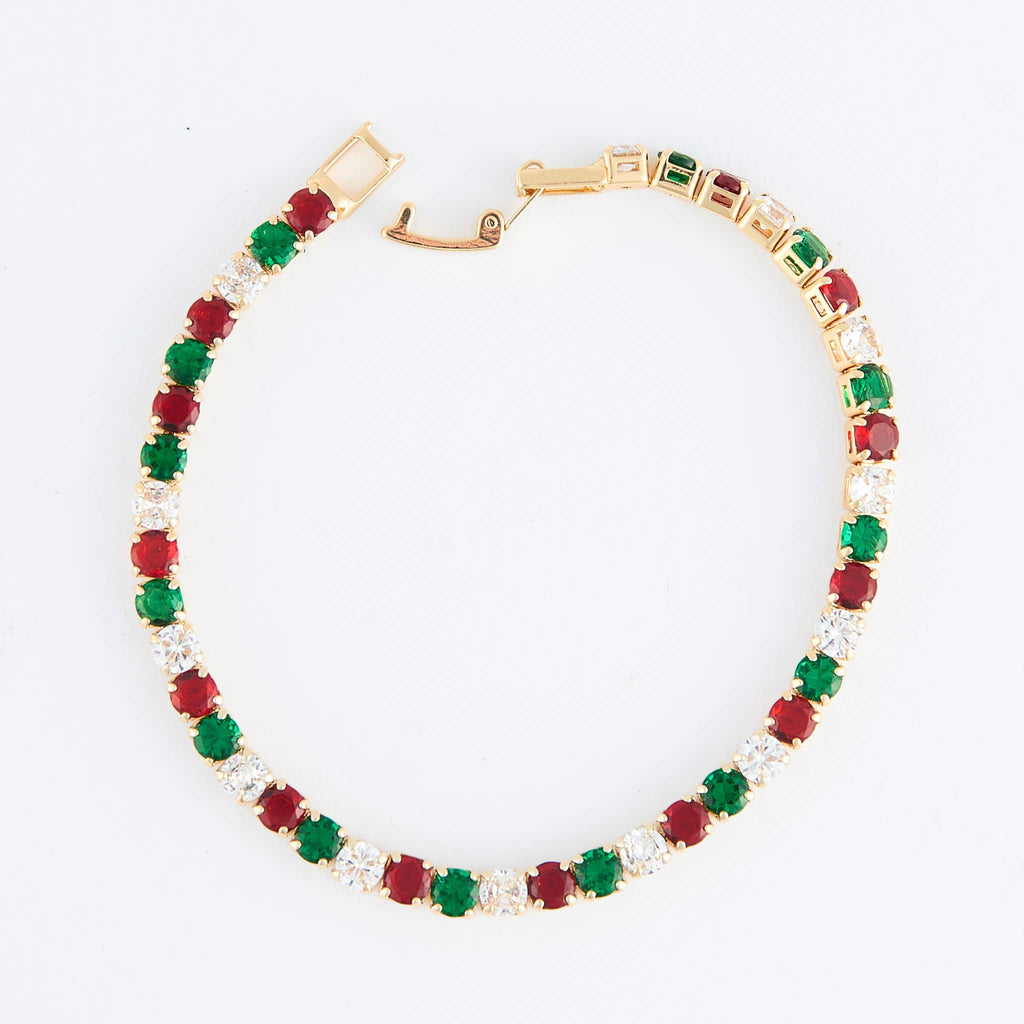 Howard's - Stella Holiday Baguette Gemstone Tennis Bracelet