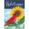 FlagTrends by Carson - "Sunflower Cardinal" Dura Soft™ Garden Flag