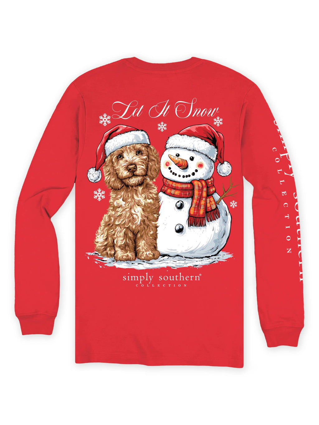simply southern - Goldendoodle Snowman Long Sleeve T-Shirt