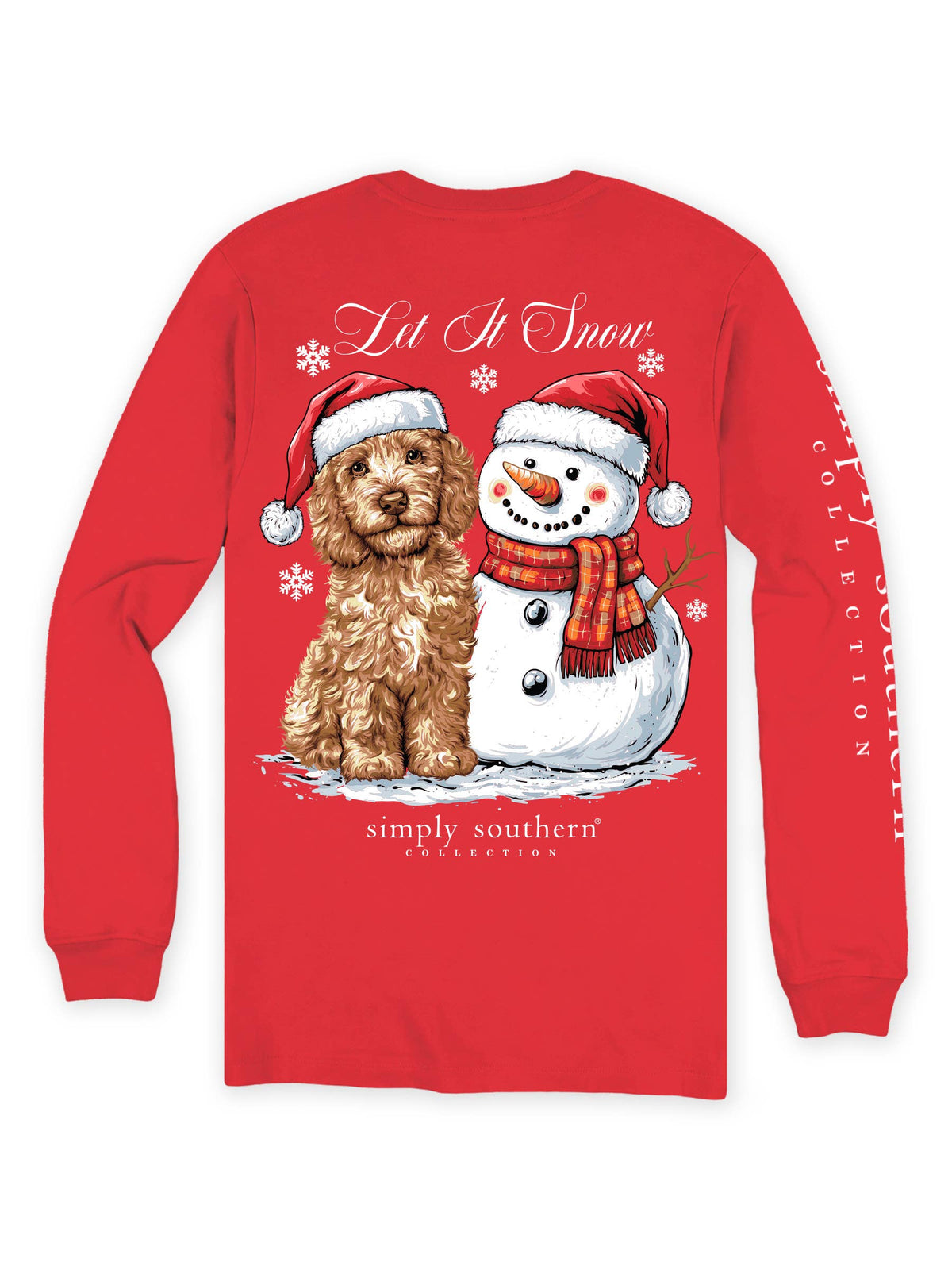 simply southern - Goldendoodle Snowman Long Sleeve T-Shirt