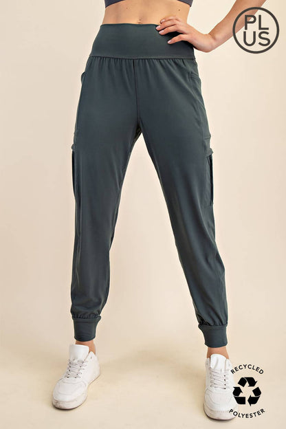 Rae Mode - PLUS SIZE BUTTER JOGGER WITH SIDE POCKETS