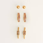 Howard's - Narelle Waterproof Rectangle Hoop Earring Trio