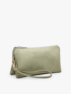 Jen & Co. - M013 Riley Monogrammable 3 Compartment Crossbody/Wristlet
