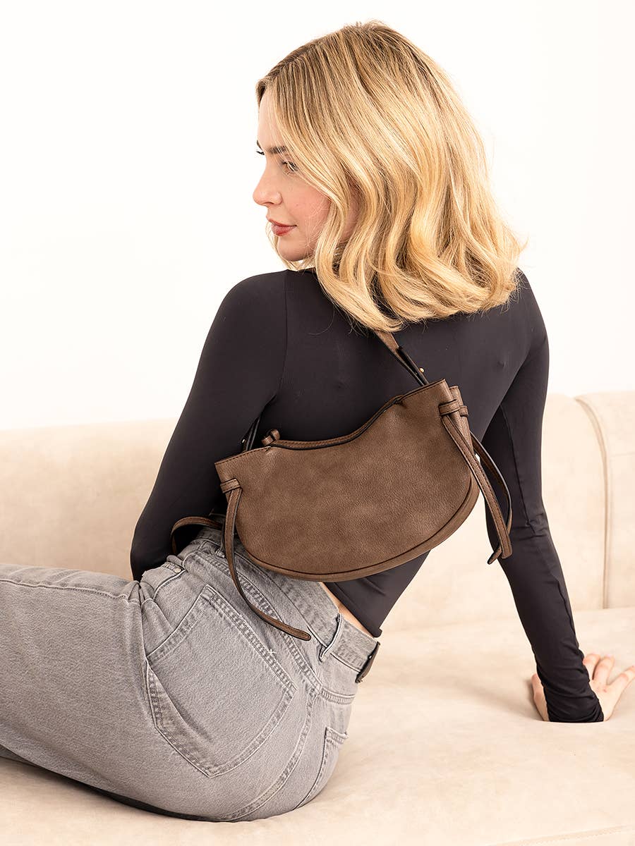 Jen & Co. - M2743 Donnatella Distressed Crossbody Bag